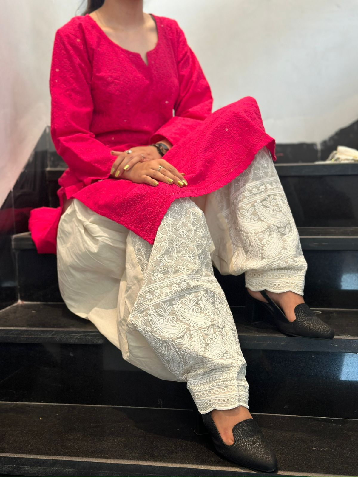 Chikan salwar kameez