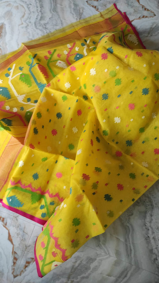 Reshma silk jamdani saree