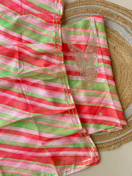 Kota doria suits with gota work