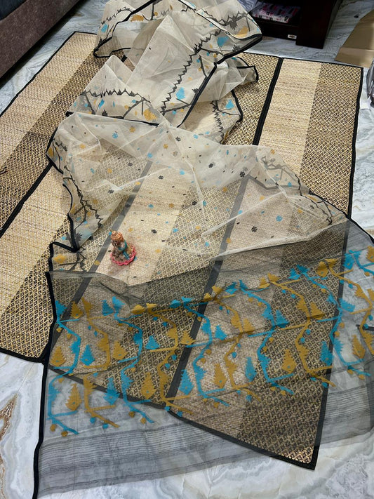 Reshma silk jamdani saree