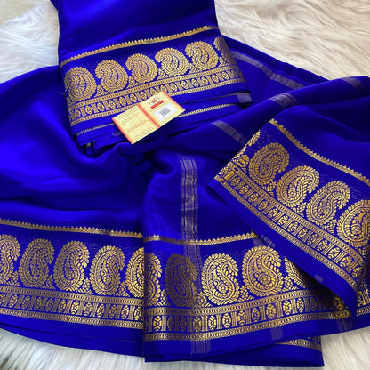 Pure mysore crepe silk sarees