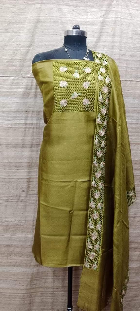 Tussar silk suits