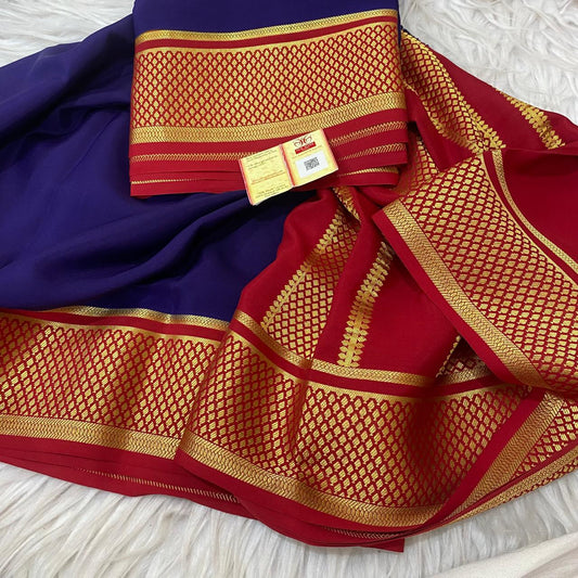 Pure mysore crepe silk sarees