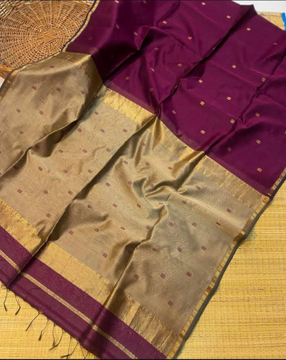 Maheshwari handwoven handloom saree