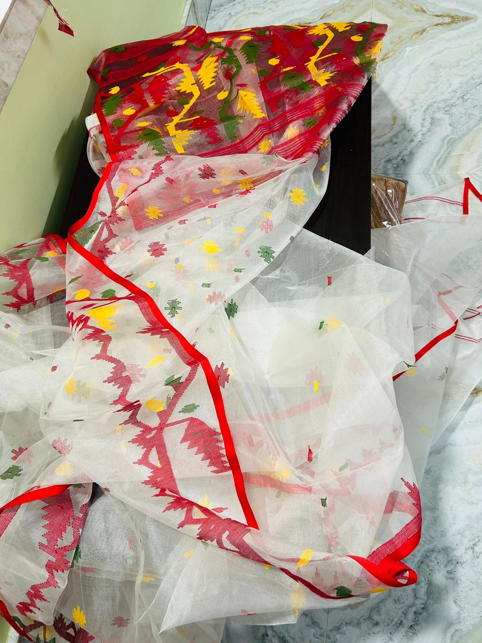 Reshma silk jamdani saree