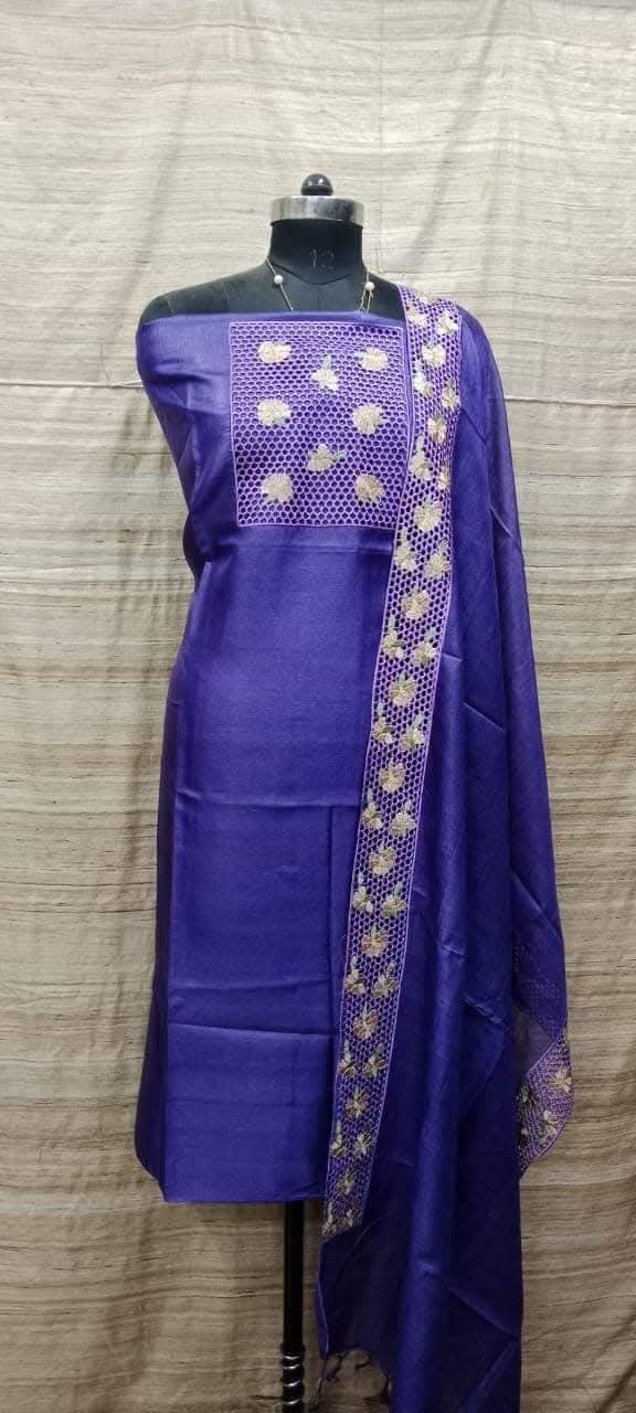 Tussar silk suits