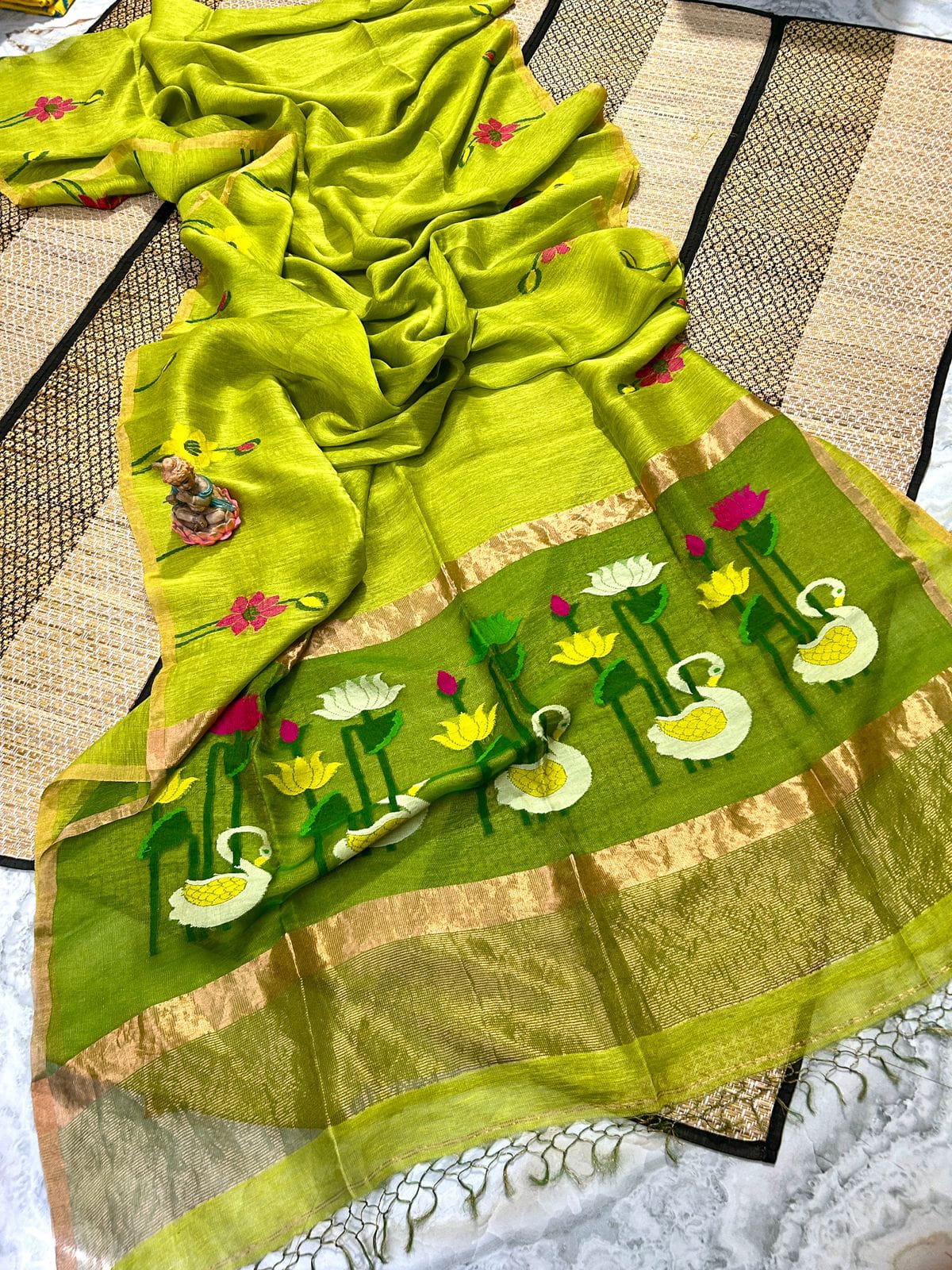 Silk-linen sarees