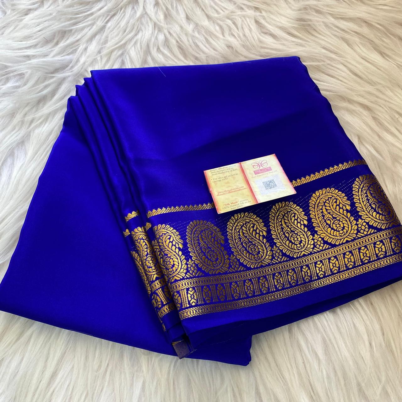 Pure mysore crepe silk sarees