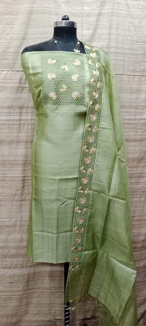 Tussar silk suits