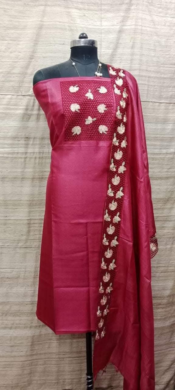 Tussar silk suits
