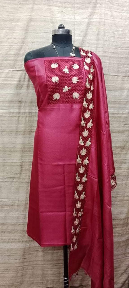 Tussar silk suits
