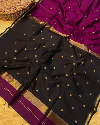 Maheshwari handwoven handloom saree