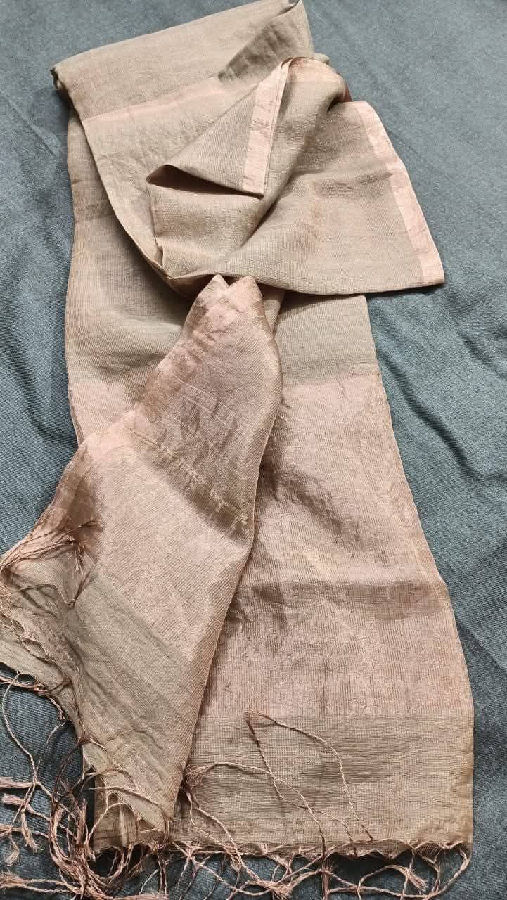 Linen tissue sarees