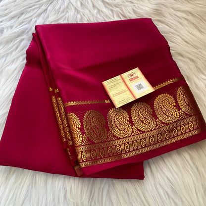 Pure mysore crepe silk sarees