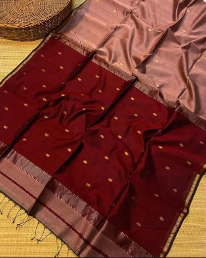 Maheshwari handwoven handloom saree