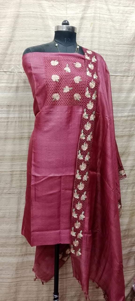 Tussar silk suits