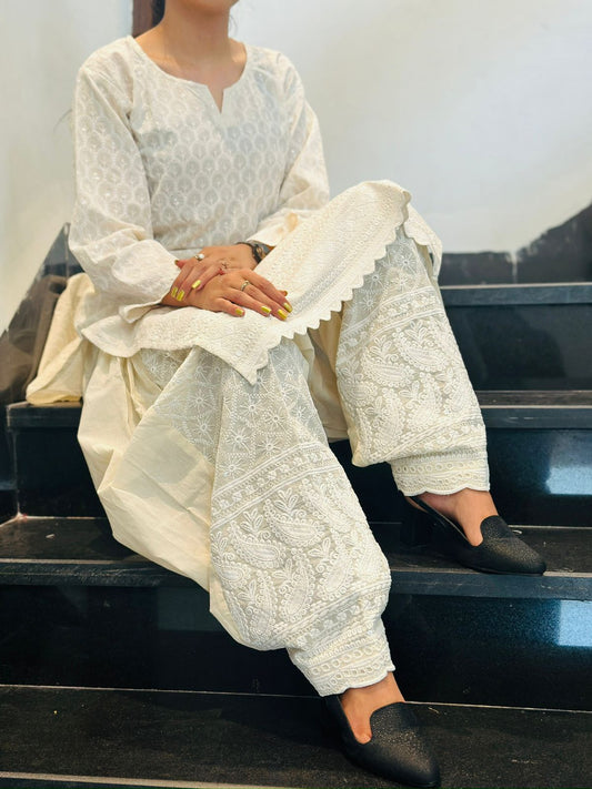 Chikan salwar kameez