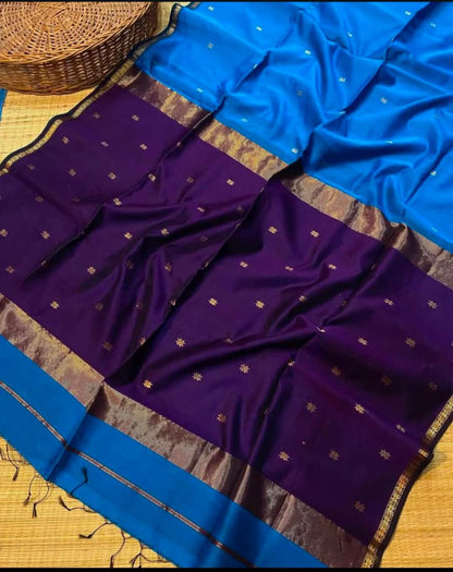 Maheshwari handwoven handloom saree