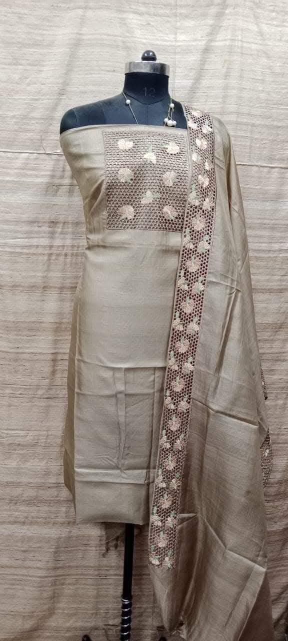Tussar silk suits